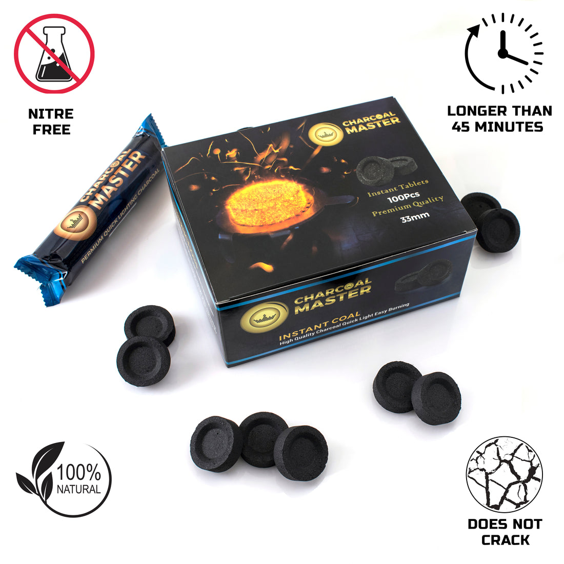 33mm premium quality quicklight charcoal