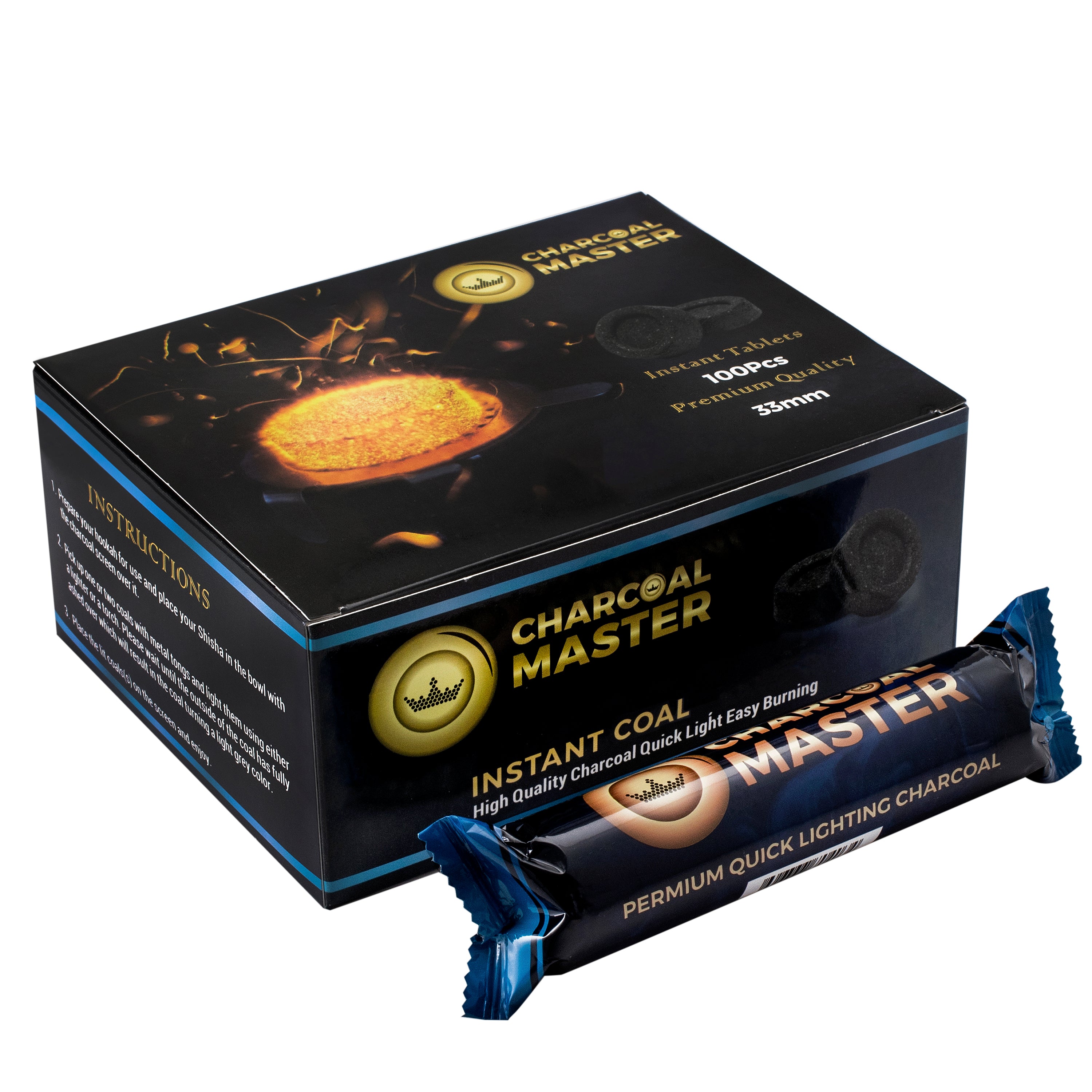 33mm premium quality quicklight charcoal