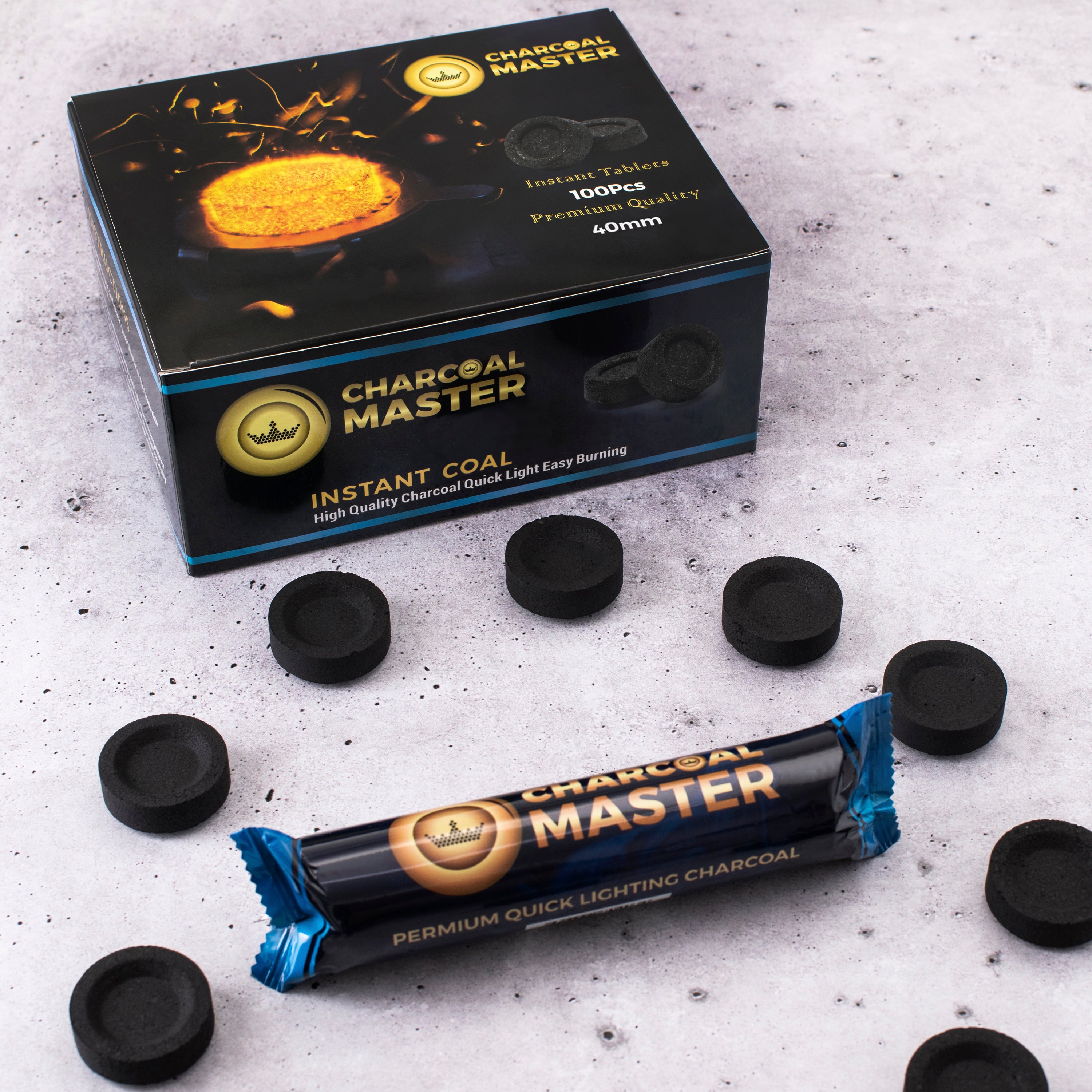 40mm premium quality quicklight charcoal